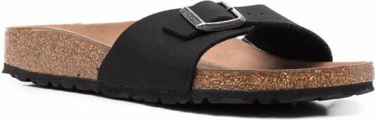 Birkenstock Madrid vegan sandalen Zwart