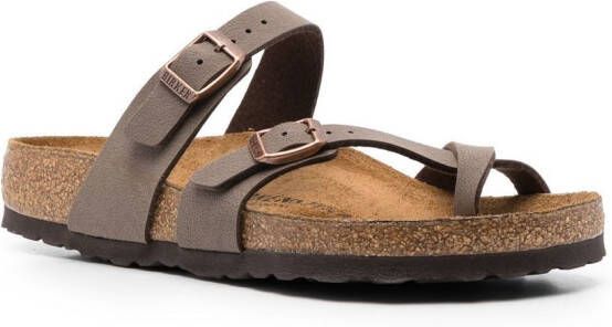 Birkenstock Mayari leren sandalen Bruin