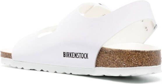 Birkenstock Milano BS leren sandalen Wit