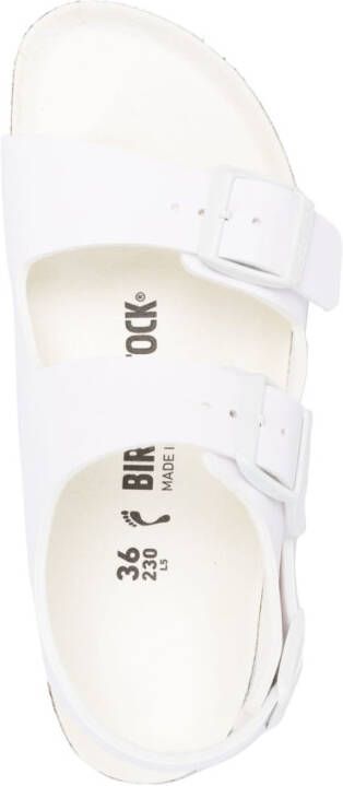 Birkenstock Milano BS leren sandalen Wit