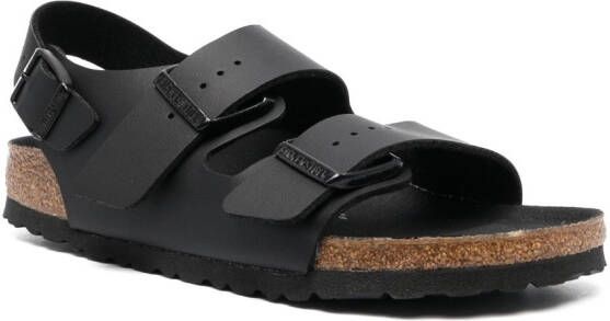 Birkenstock Milano sandalen Zwart