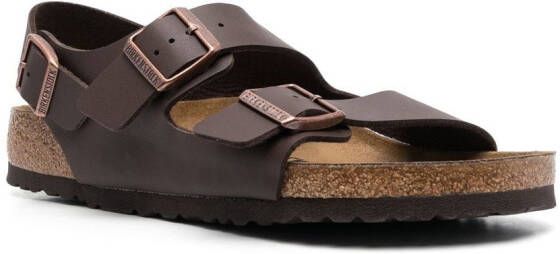 Birkenstock Milano slingback sandalen Bruin