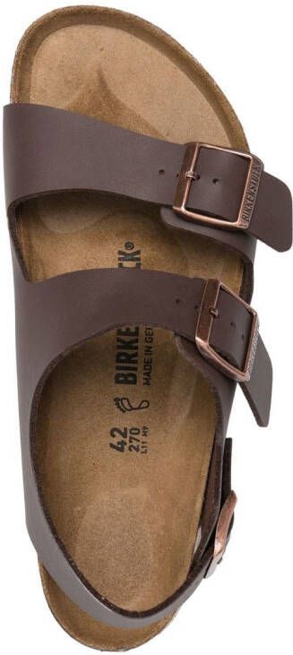 Birkenstock Milano slingback sandalen Bruin