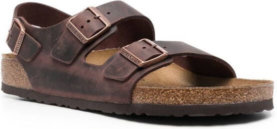 Birkenstock Milano slingback sandalen Bruin