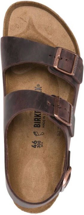 Birkenstock Milano slingback sandalen Bruin