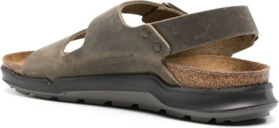 Birkenstock Milano leren sandalen Groen