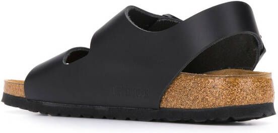 Birkenstock Milano sandalen met gesp Zwart