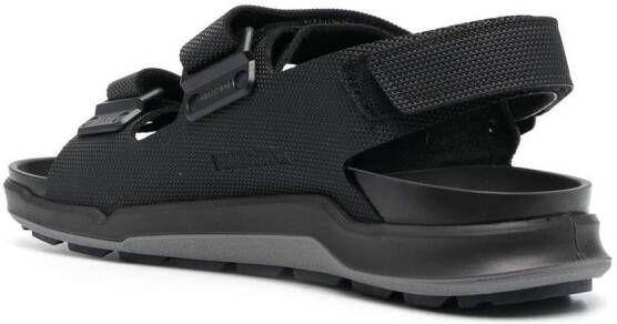 Birkenstock Milano sandalen met klittenband Zwart