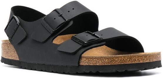 Birkenstock Milano Birko-Flor sandalen Zwart