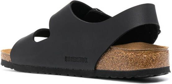 Birkenstock Milano Birko-Flor sandalen Zwart