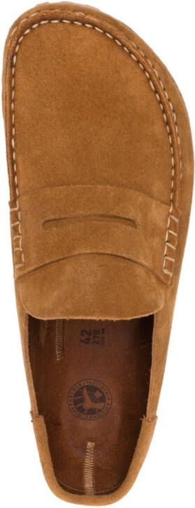 Birkenstock Naples suède loafers Bruin