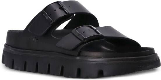 Birkenstock Papillio Arizona slippers met gesp Zwart