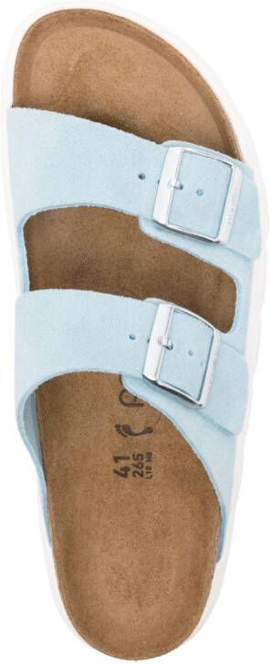 Birkenstock Papillio Arizona suède slippers Blauw