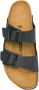 Birkenstock Arizona Birko Flor sandalen met dubbele bandjes Zwart - Thumbnail 4
