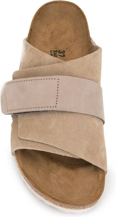 Birkenstock Sandalen met klittenband Beige - Schoenen.nl