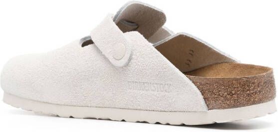 Birkenstock Slippers met gesp Wit