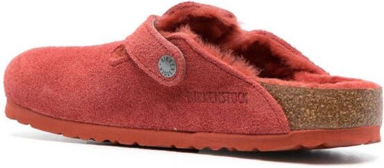 Birkenstock Sienna slippers met logo-reliëf Rood