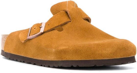 Birkenstock Suède slippers Bruin