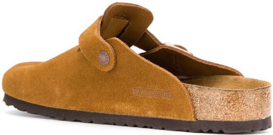 Birkenstock Suède slippers Bruin