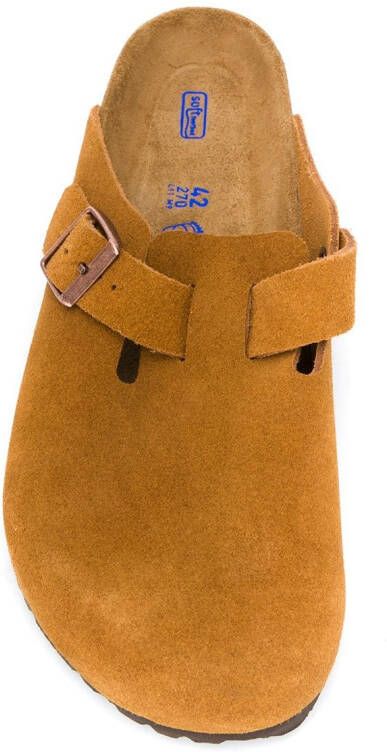 Birkenstock Suède slippers Bruin