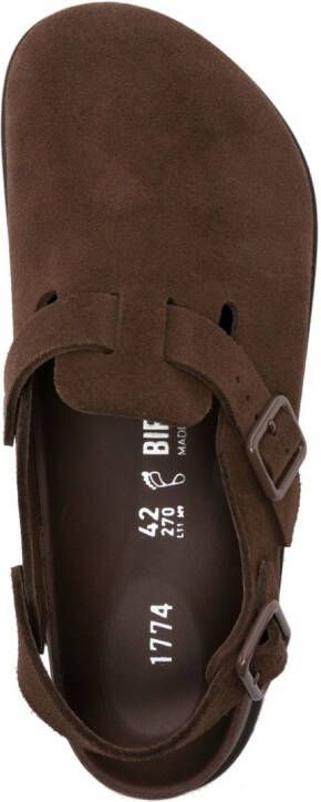 Birkenstock Tokio Cazador suède sandalen Bruin