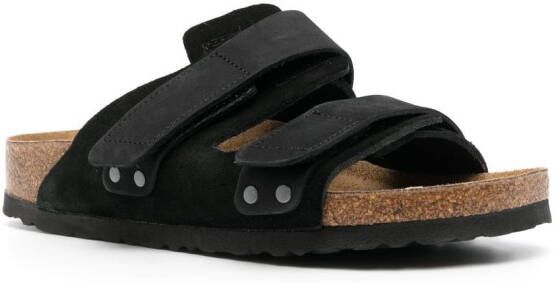 Birkenstock Uji sandalen met klittenband Zwart