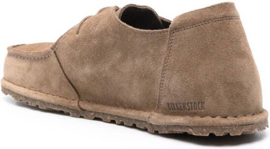 Birkenstock Utti suède derby schoenen Bruin