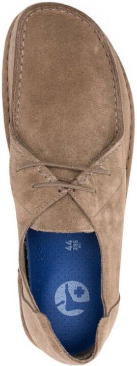 Birkenstock Utti suède derby schoenen Bruin