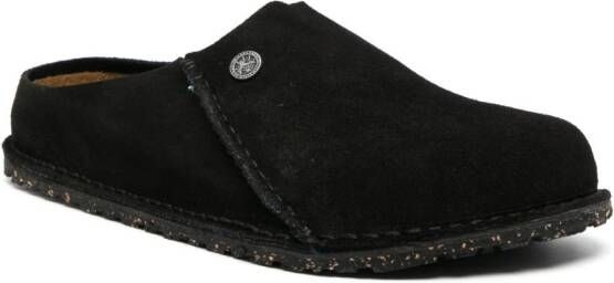 Birkenstock Zermatt Premium suède slippers Zwart