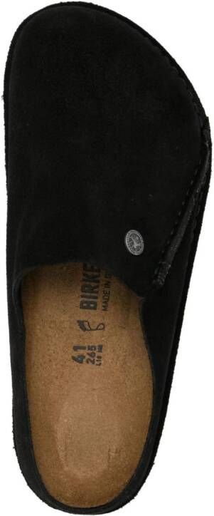 Birkenstock Zermatt Premium suède slippers Zwart