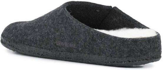 Birkenstock Zermatt wollen slippers Grijs