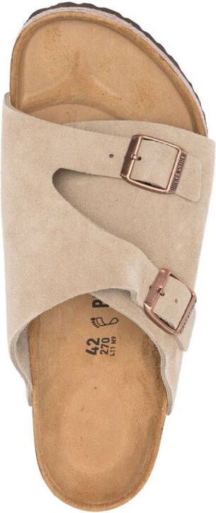 Birkenstock Zurich sandalen met gesp Beige