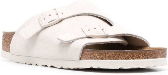 Birkenstock Zürich slip-on sandalen Wit