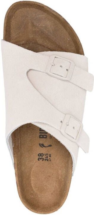 Birkenstock Zürich slip-on sandalen Wit