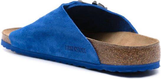 Birkenstock Zurich Tech suède slippers Blauw