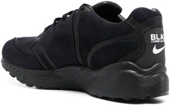 Black Comme Des Garçons x Nike low-top sneakers Zwart