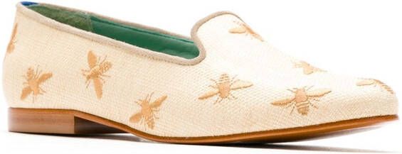 Blue Bird Shoes Bees rieten loafers Beige