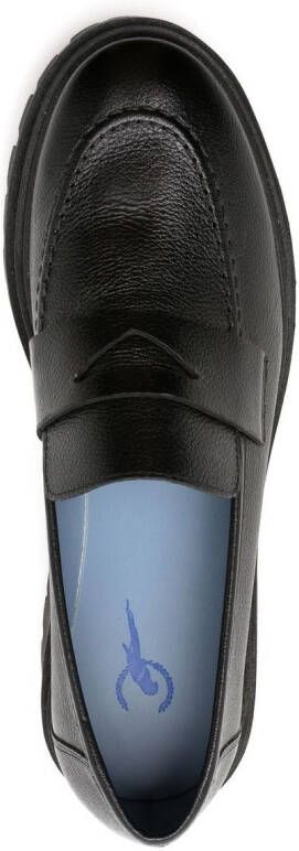 Blue Bird Shoes Couro Preto loafers Zwart