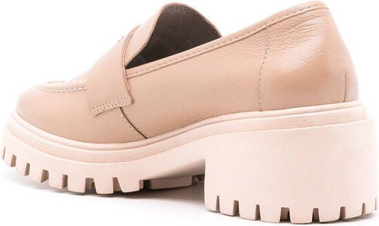 Blue Bird Shoes Loafers met chunky zool Beige