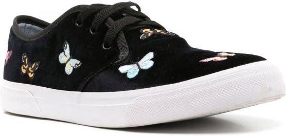 Blue Bird Shoes Sneakers met borduurwerk Zwart