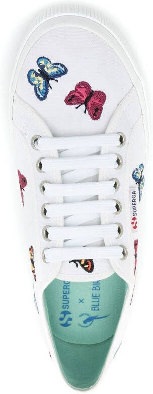 Blue Bird Shoes Sneakers met vlinderprint Wit