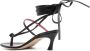 Blumarine Leren sandalen met veters Zwart - Thumbnail 3