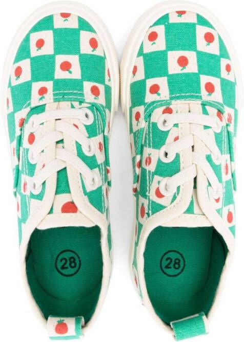 Bobo Choses Geruite sneakers met print Groen