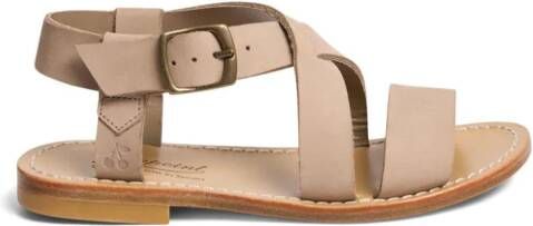 Bonpoint Caina leren sandalen Beige