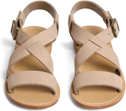 Bonpoint Caina leren sandalen Beige