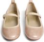 Bonpoint Leren ballerina's Beige - Thumbnail 3