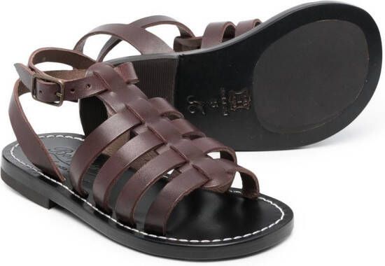 Bonpoint Sandalen met open neus Bruin