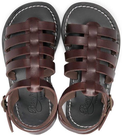 Bonpoint Sandalen met open neus Bruin