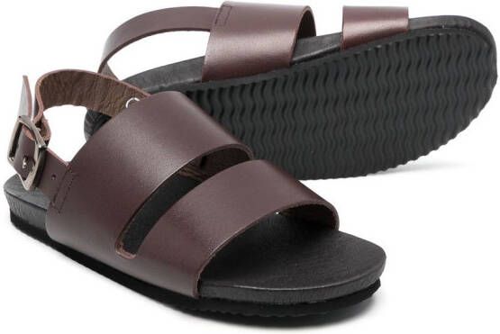 Bonpoint Sandalen met open neus Bruin