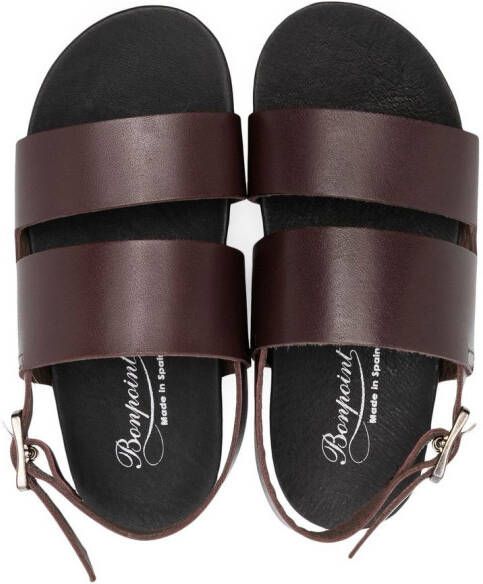 Bonpoint Sandalen met open neus Bruin